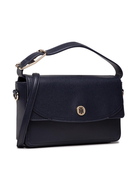 Tommy Hilfiger Torebka Honey Flap Crossover AW0AW10820 Granatowy Modivo.pl