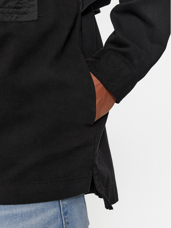 Calvin Klein Jeans Calvin Klein Jeans Hemdjacke Mix Media J30J324617 Schwarz Regular Fit