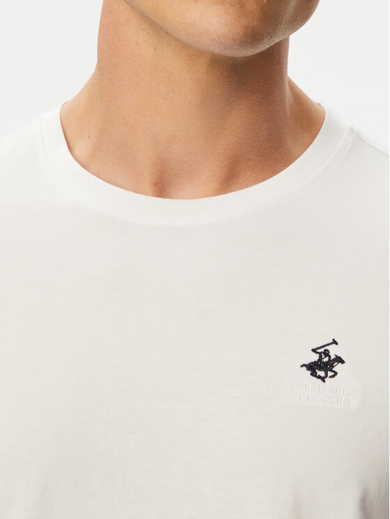 Beverly Hills Polo Club Beverly Hills Polo Club Tricou P-SS26M-TS41740 Alb Regular Fit