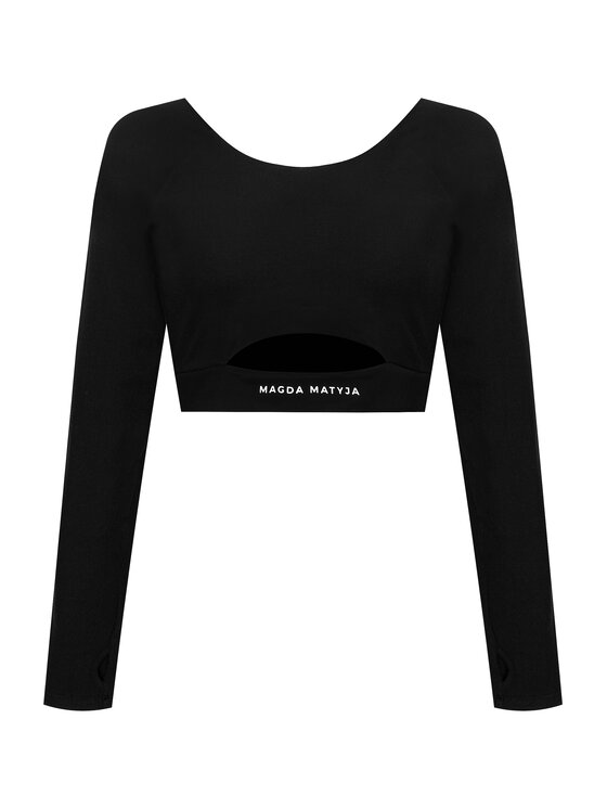 Magda Matyja Magda Matyja Bluzka SPORTY LONGSLEEVE Czarny Active Fit
