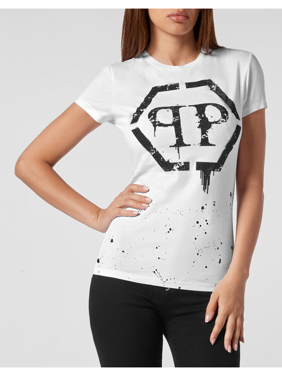 PHILIPP PLEIN PHILIPP PLEIN T-Shirt 2257 Bílá Regular Fit