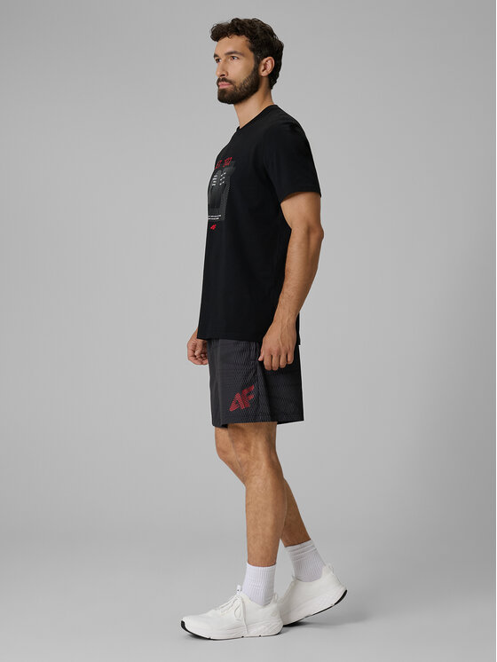 4F 4F T-Shirt AQUA FORCE Czarny Regular Fit
