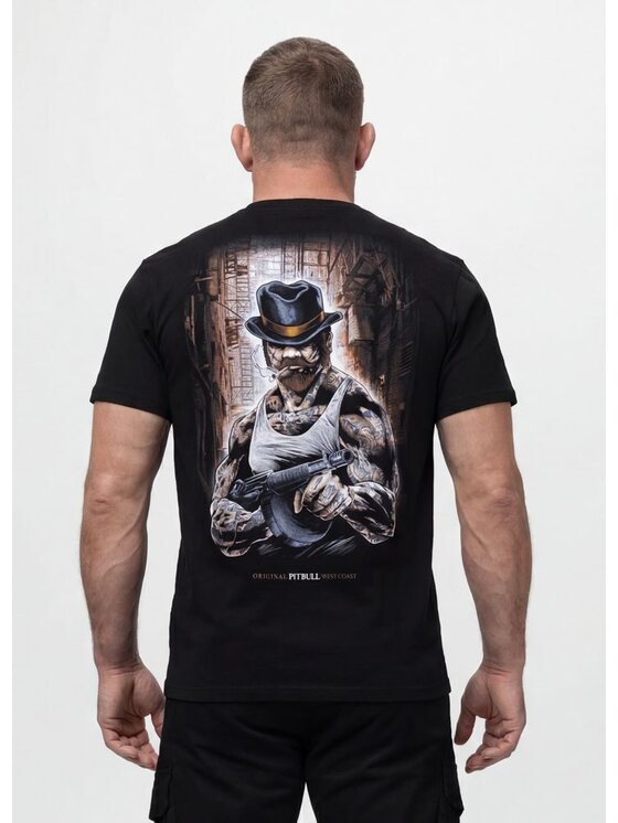 PITBULL PITBULL T-Shirt HATTER Czarny Regular Fit