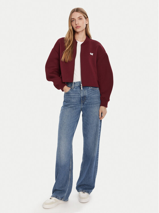 Calvin Klein Jeans Calvin Klein Jeans Bomber LV047C524G Tamnocrvena Oversize