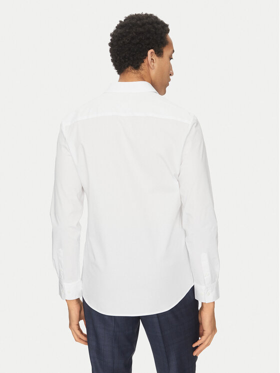 Calvin Klein Calvin Klein Cămașă LV04LB145G Alb Slim Fit