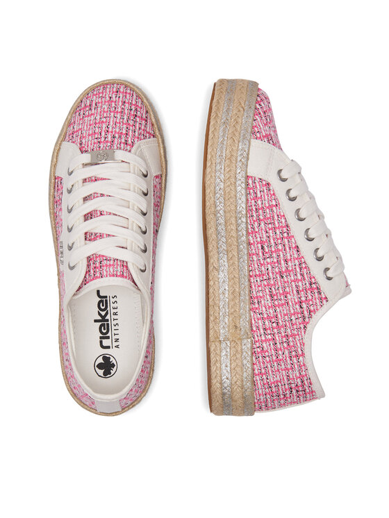 Rieker Rieker Sneakersy 94000-31 Różowy