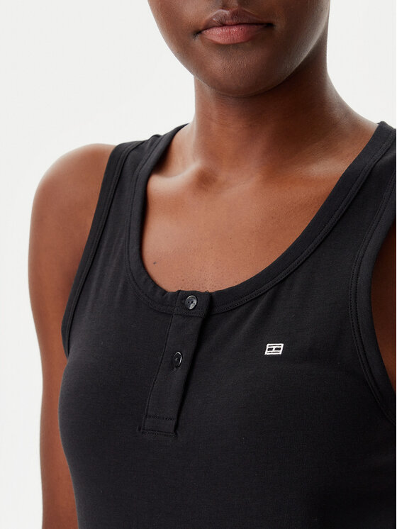 Tommy Hilfiger Tommy Hilfiger Пижама UW0UW05890 Черен Regular Fit