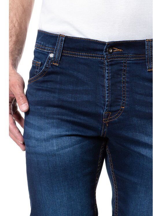 Mustang Mustang Pantaloncini di jeans CHICAGO SHORT Blu Slim Fit