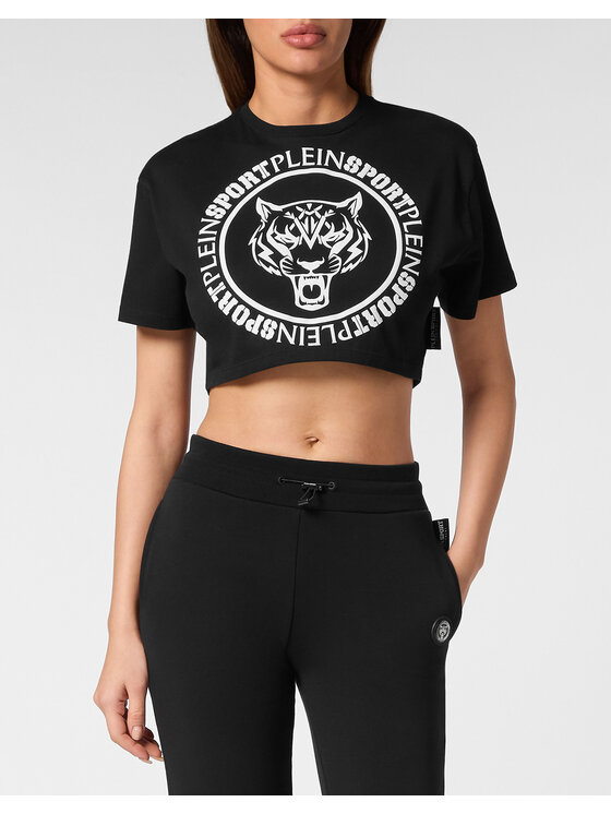 Plein Sport Plein Sport T-Shirt 14223 Czarny Regular Fit