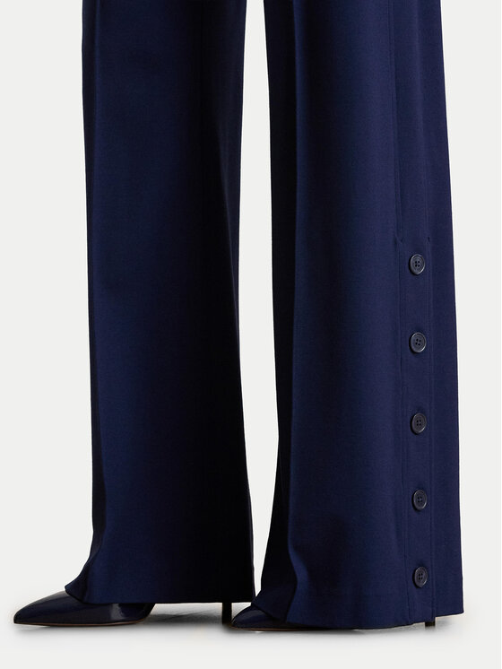 LAUREN RALPH LAUREN LAUREN RALPH LAUREN Текстилни панталони 200P09084001 Тъмносин Wide Leg