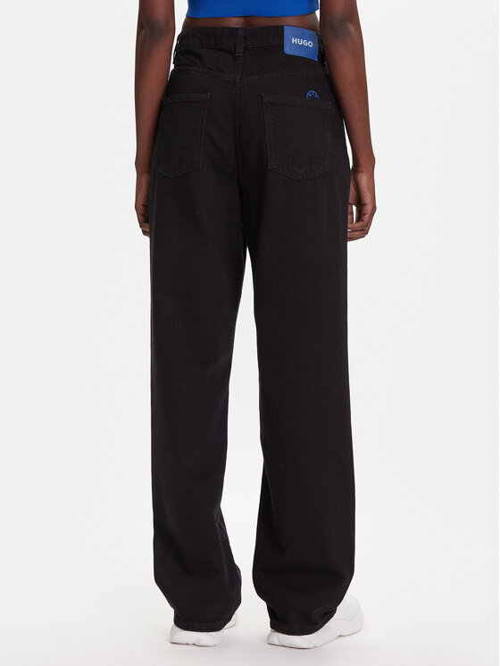 HUGO HUGO Jeans hlače Leni_B 50548982 Črna Loose Fit