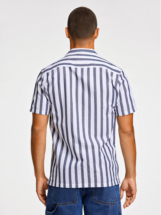 Lindbergh Lindbergh Cămașă 30-203321 Bleumarin Relaxed Fit