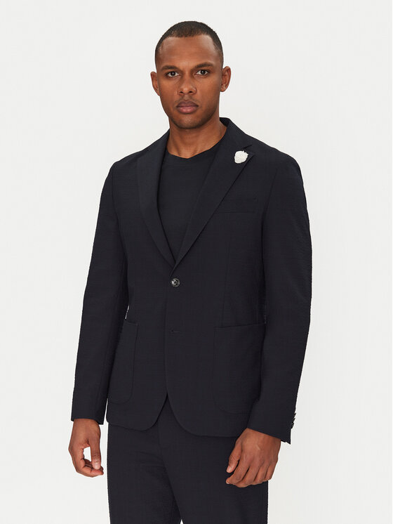 BOSS Sako C-Hanry-252 50540784 Tmavomodrá Slim Fit
