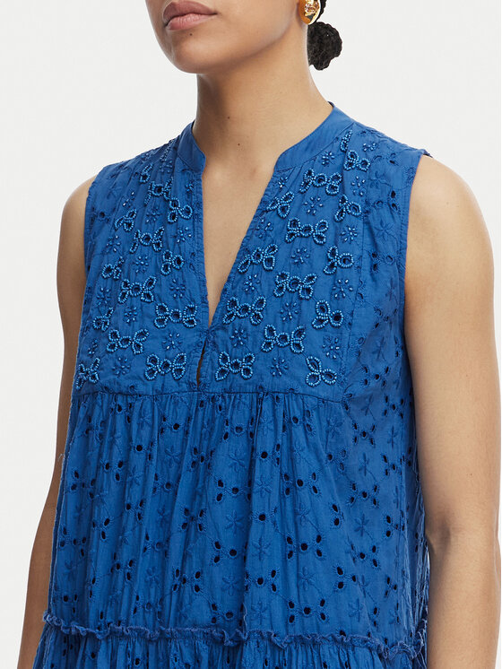 LOLA CASADEMUNT LOLA CASADEMUNT Poletna obleka LS2616017 Modra Regular Fit