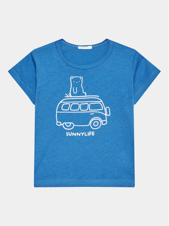 United Colors Of Benetton United Colors Of Benetton T-Shirt 3I1XA1030 Blau Regular Fit