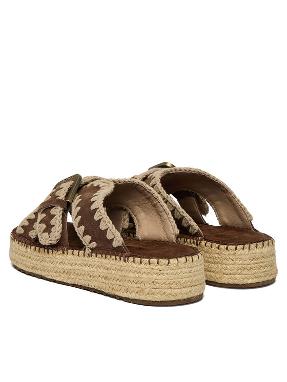 Mou Mou Espadrilky MU.SW641003A Hnedá