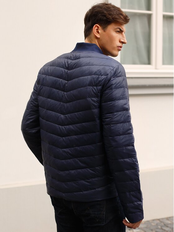 Perso Perso Kurtka przejściowa PKH919021HX Granatowy Regular Fit