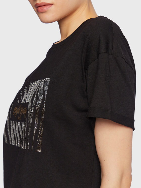 Liu Jo Liu Jo Тишърт WA3332 J6410 Черен Relaxed Fit
