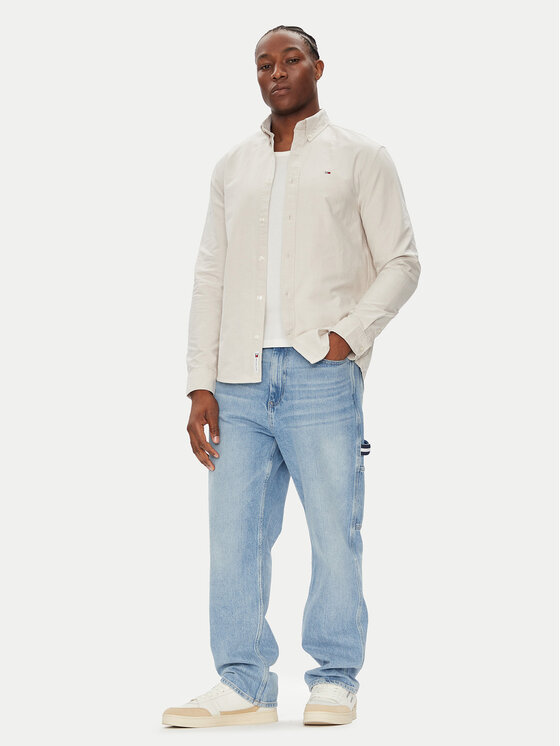 Tommy Jeans Tommy Jeans Koszula DM0DM21298 Beżowy Regular Fit