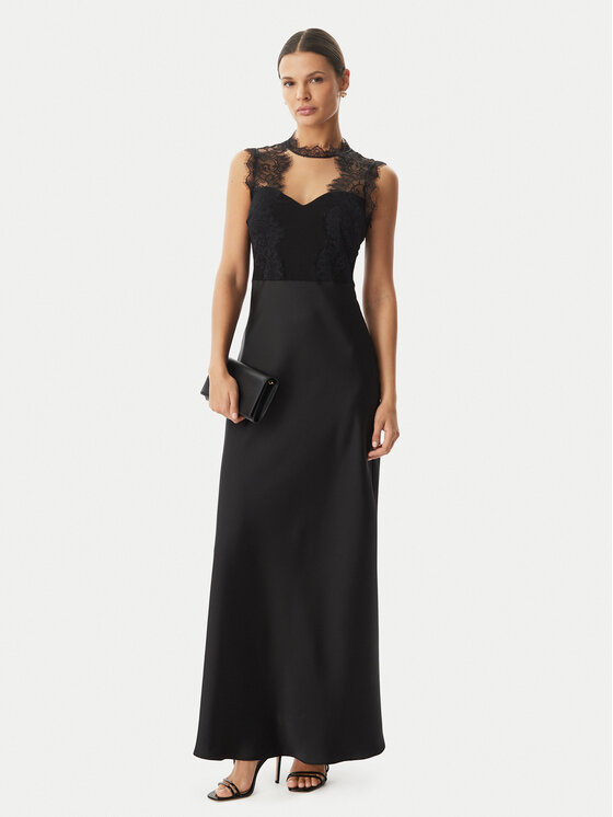 Rinascimento Rinascimento Vakarinė suknelė CFC0127526003 Juoda Slim Fit