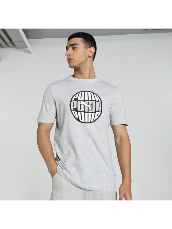 Puma Puma T-Shirt 680174 Szary Regular Fit
