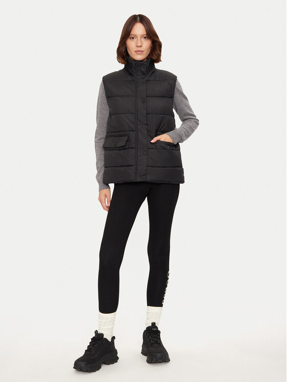 Whistler Whistler Bezrękawnik Amaretto W Puffer W244079 Czarny Regular Fit