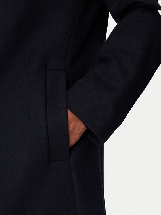 HUGO HUGO Wollmantel 50569223 Dunkelblau Regular Fit