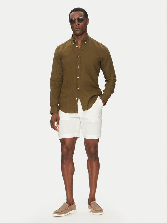 BOSS BOSS Cămașă 50520283 Verde Slim Fit