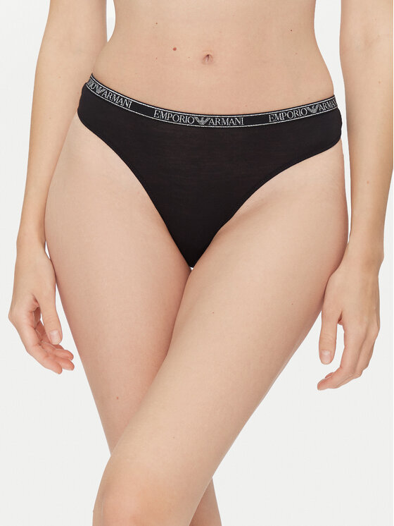 Emporio Armani Underwear Emporio Armani Underwear Komplet stringów EW000402 AF10889 MC005 Czarny
