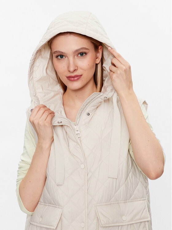 Marc O'Polo Marc O'Polo Αμάνικο Μπουφάν 301082472101 Μπεζ Regular Fit