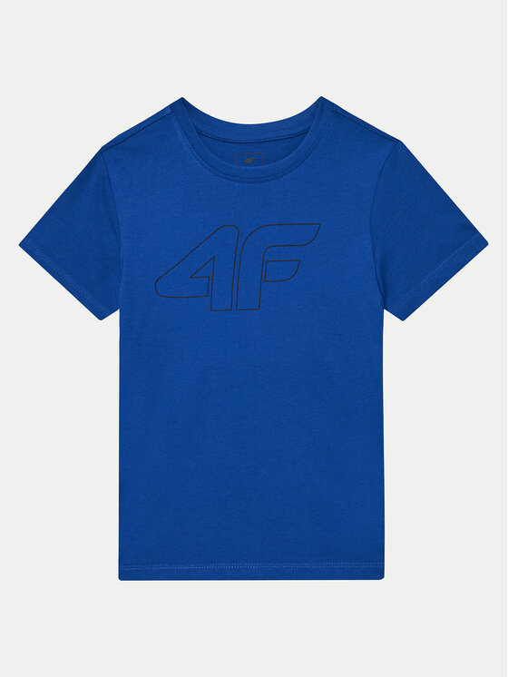 4F 4F Tričko 4FJWMM00TTSHM1627 Modrá Regular Fit