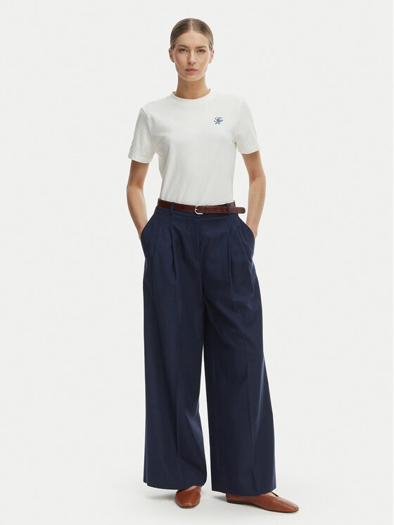 Tommy Hilfiger Tommy Hilfiger T-krekls WW0WW48699 Écru Regular Fit