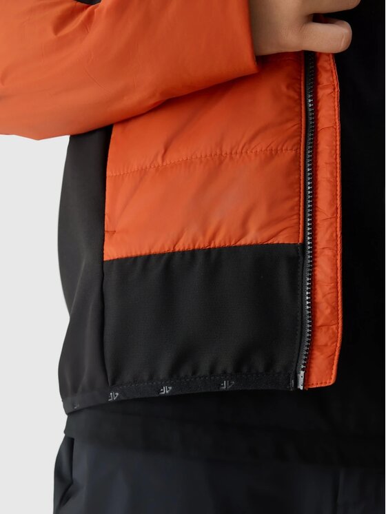 4F 4F Vatovaná bunda 4FJWSS24TTJAM409-61S Červená Regular Fit