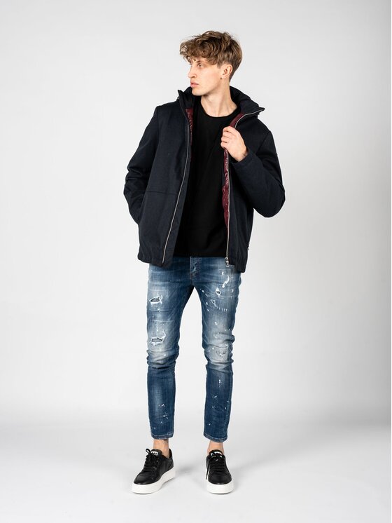 Geox Geox Bunda pro přechodné období M2628N T2938 Tmavomodrá Regular Fit