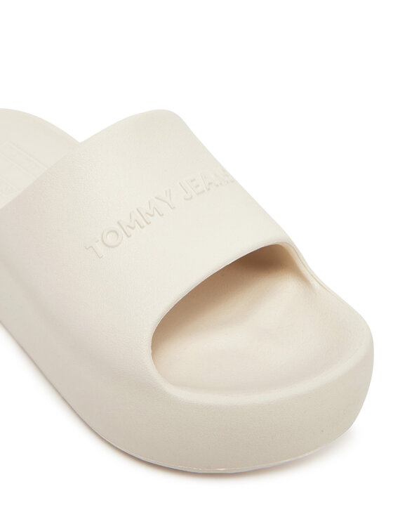 Tommy Jeans Tommy Jeans Natikače Tjw Chunky Pool Slide Ess EN0EN02879 Écru
