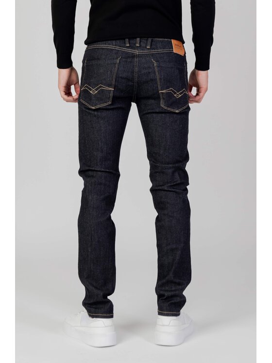 REPLAY Replay Jeansy ANBASS Niebieski Slim Fit