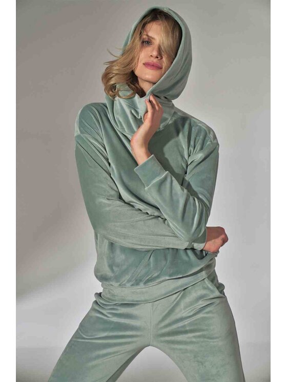 FIGL FIGL Mikina M745 Zelená Regular Fit