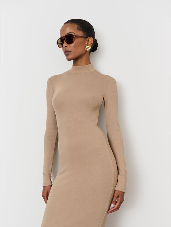 La Mania La Mania Vestito da giorno FALLON 2 Beige Classic Fit