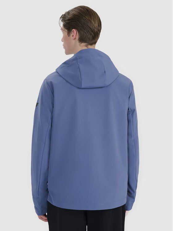 4F 4F Kurtka softshell 4FWSS25TSOFM324-32S Niebieski Regular Fit