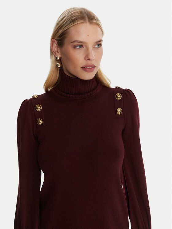 Luisa Spagnoli Luisa Spagnoli Vestito di maglia Moduno 100056 Bordeaux Regular Fit