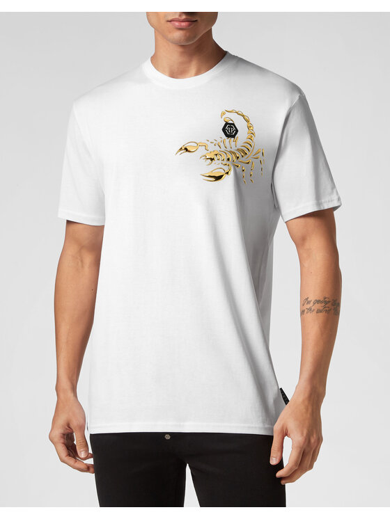 PHILIPP PLEIN PHILIPP PLEIN T-Shirt 811 Biały Regular Fit