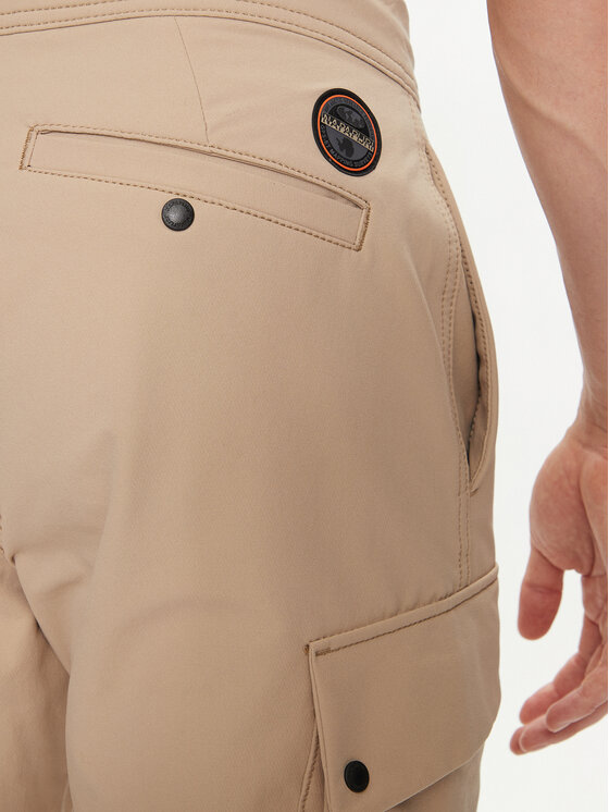 Napapijri Napapijri Pantaloni din material M-Broc NP0A4IK3 Bej Regular Fit