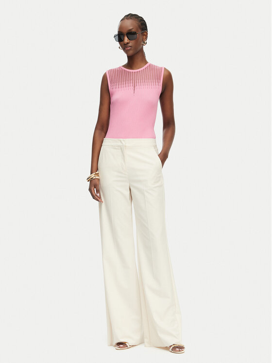 Rinascimento Rinascimento Marškinėliai CFM0012239003 Šviesiai rožinė Slim Fit