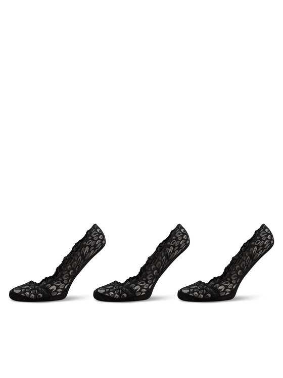 JENNY Set di 3 paia di pedulini da donna 4WB-005-SS24 Nero, taglia : 35_38