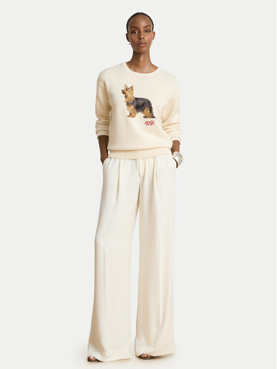 LAUREN RALPH LAUREN LAUREN RALPH LAUREN Pulover 200B27841001 Svetlo bež Relaxed Fit