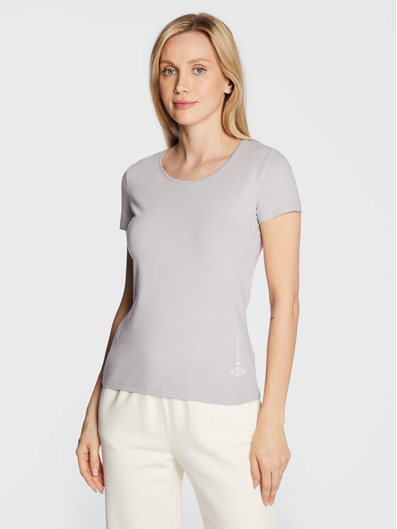 4F 4F T-Shirt H4Z22-TSD020 Šedá Slim Fit