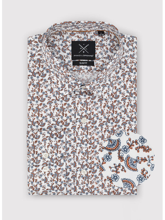 Pako Lorente Pako Lorente Koszula P23SF-1X-004 Biały Slim Fit