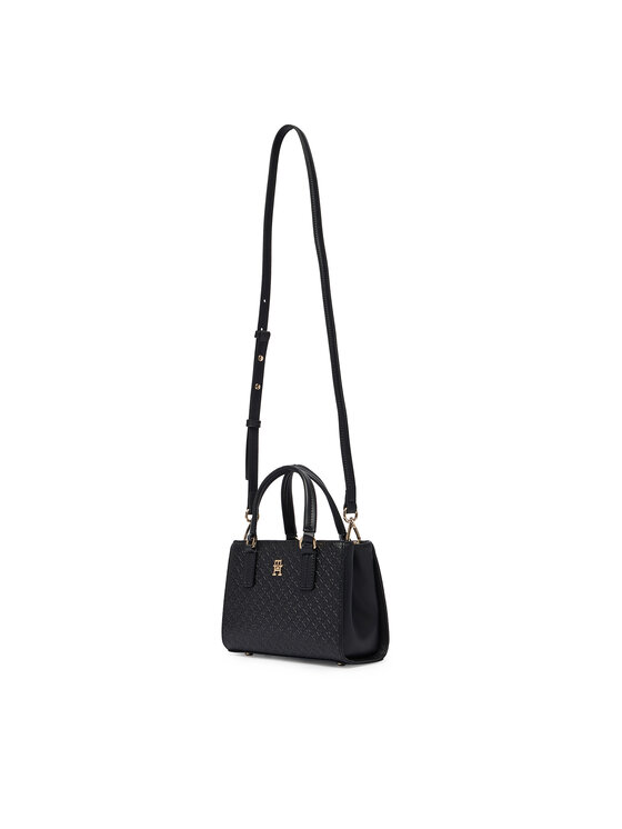 Tommy Hilfiger Tommy Hilfiger Soma Th Daily Mini Tote Mono AW0AW18416 Melns