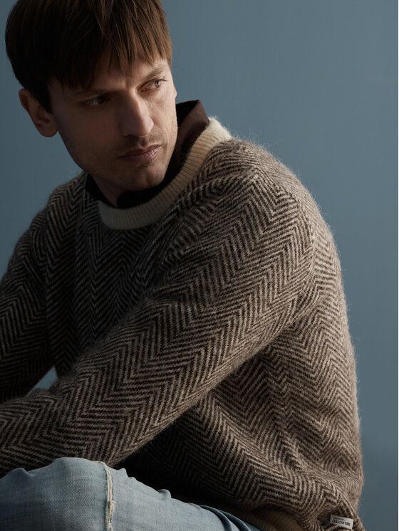 Selected Homme Selected Homme Kampsun 16086699 Pruun Regular Fit