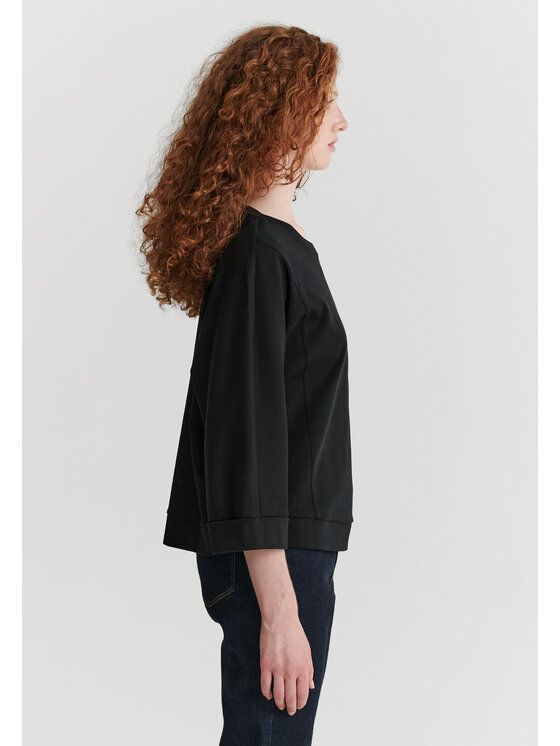 TATUUM TATUUM Bluzka ULEN Czarny Loose Fit